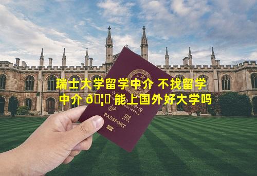 瑞士大学留学中介 不找留学中介 🦆 能上国外好大学吗